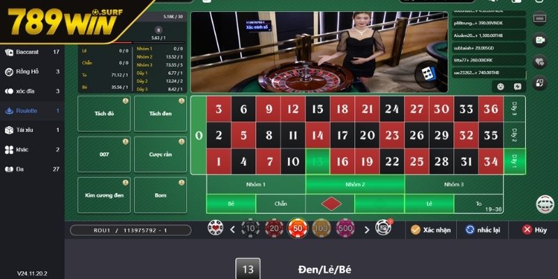 Tìm hiểu từng loại cá cược trong Roulette